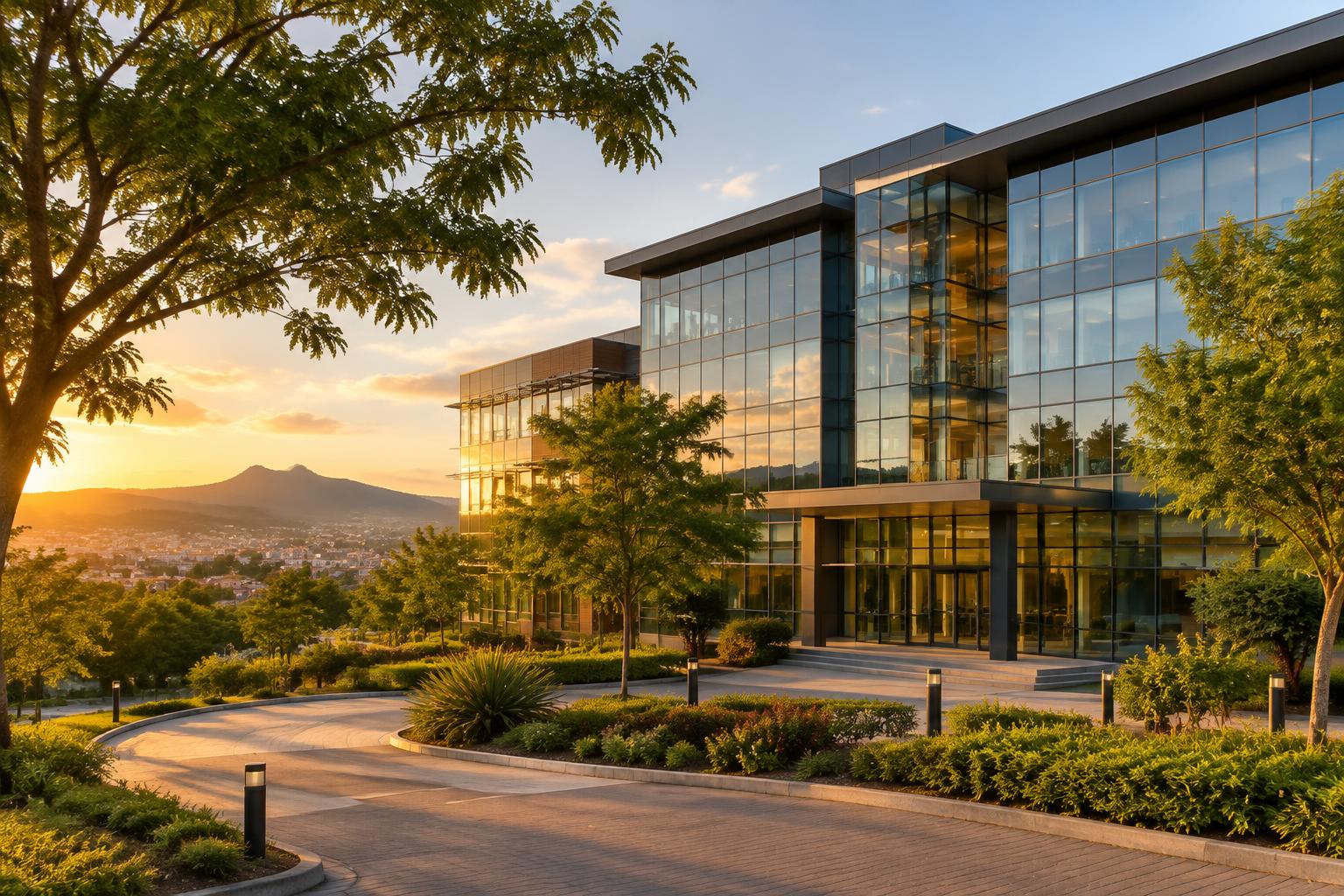 Modern office building in Antsirabe, Madagascar